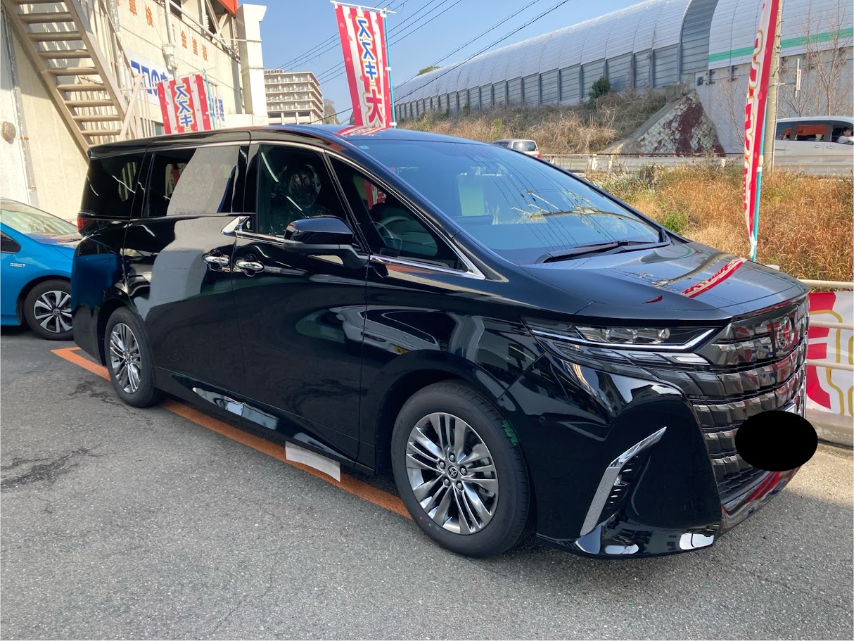 新車　新型アルファード　納車いたしました